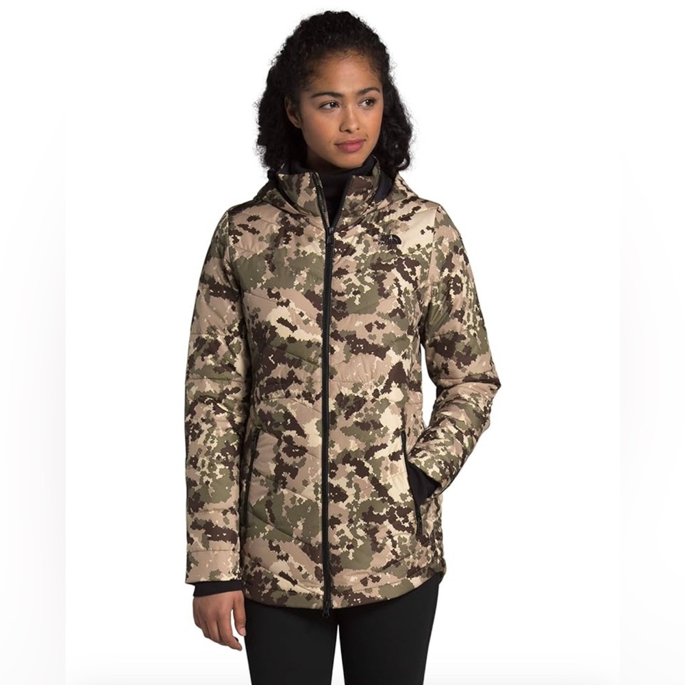 North Face Tamburello Parka Camo Women’s size Small